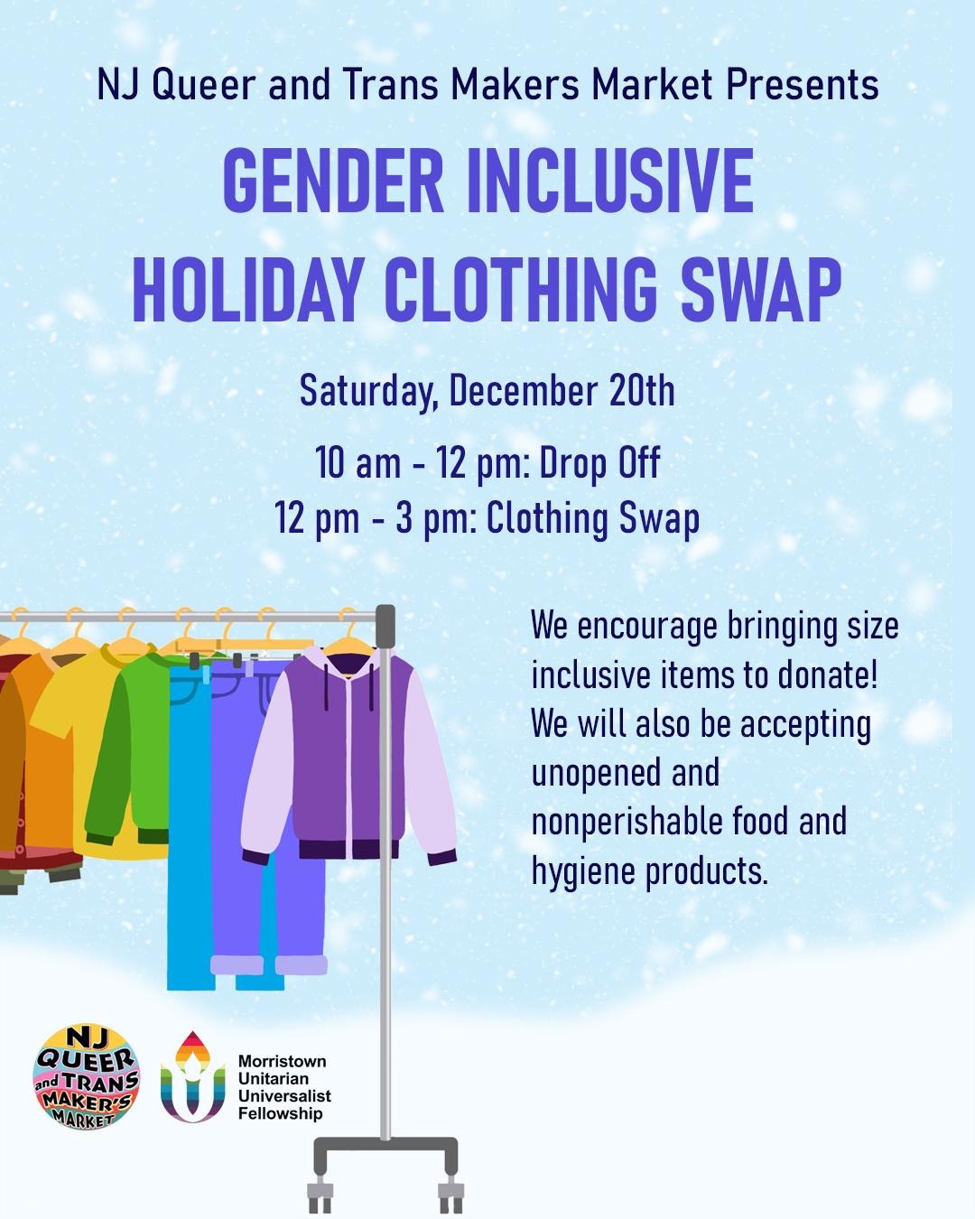 Gender Inclusive Clothing Swap