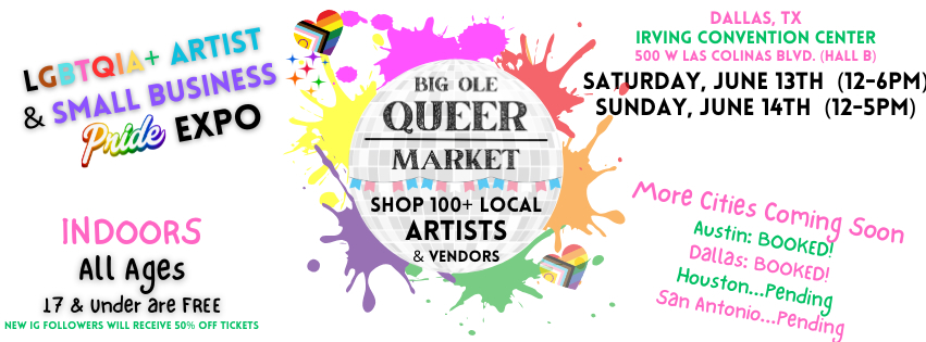 Irving: Big Ole Queer Market Pride 2026