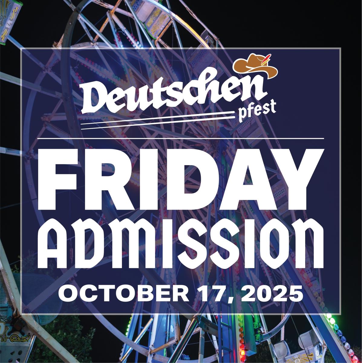 Friday General Admission cover picture