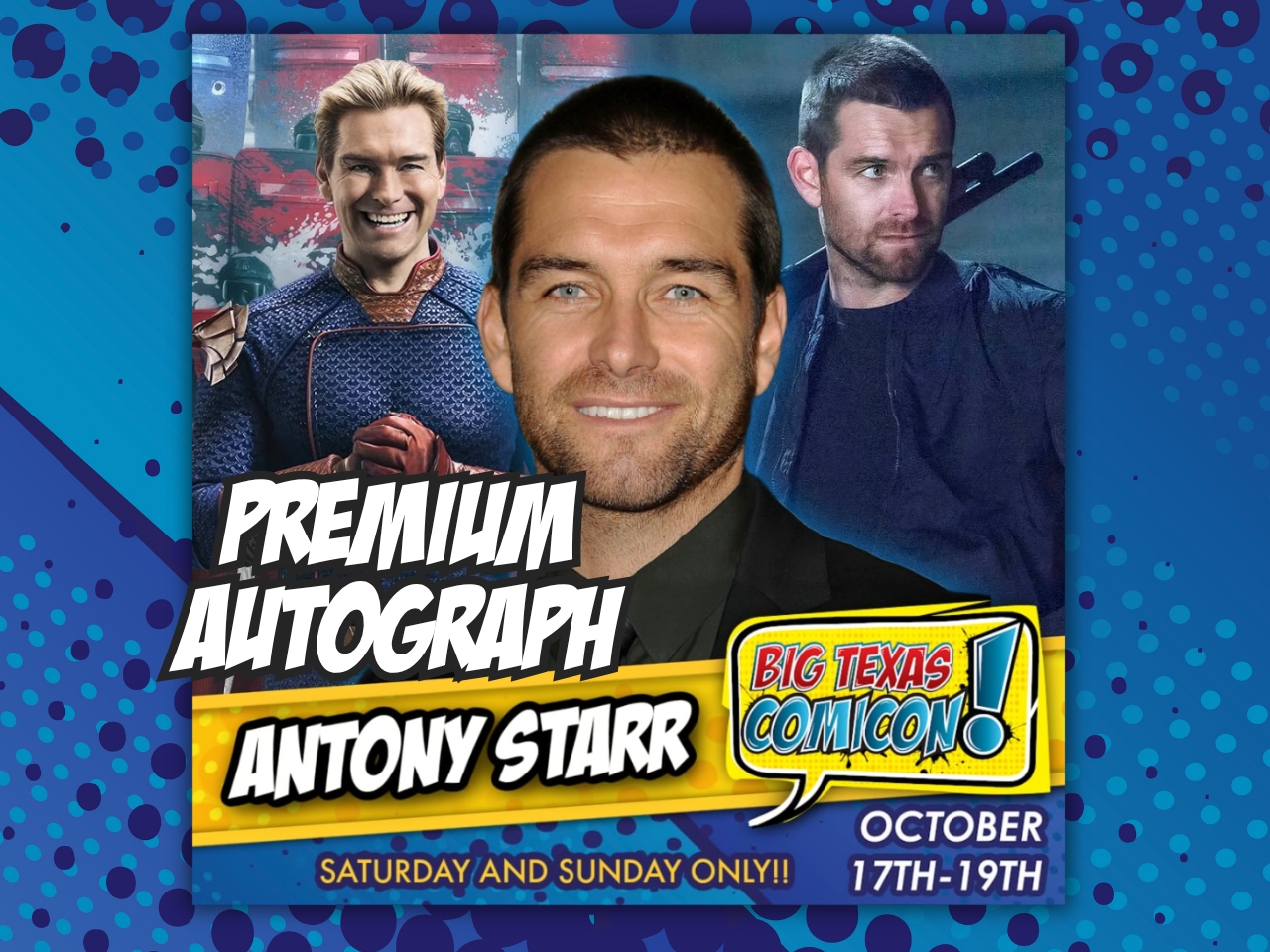 Antony Starr Premium Autograph (Comic Book, poster, Funko Pops, Clothing) cover picture