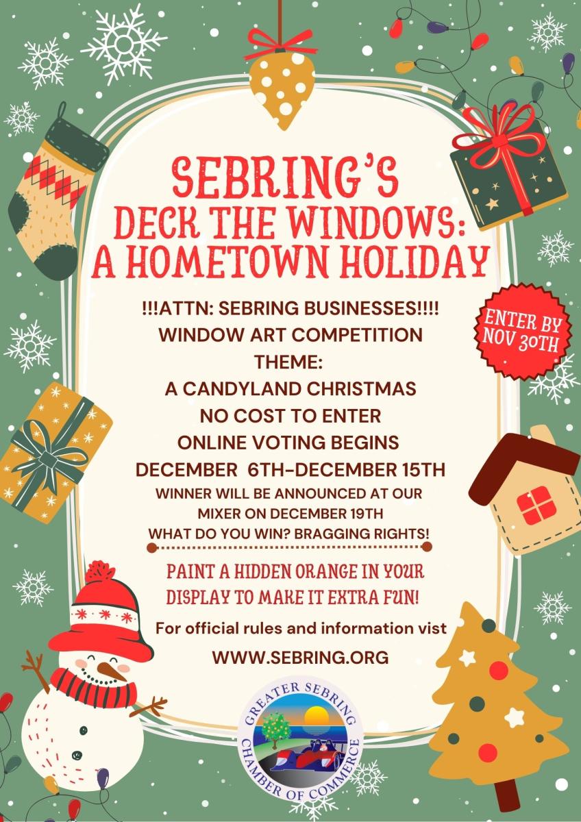 Window Voting - Sebring's Deck the Windows: A Hometown Holiday - Eventeny