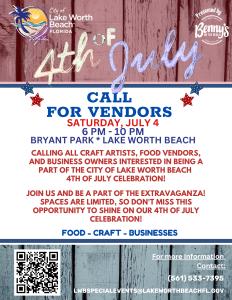 City of Lake Worth Beach 4th of July Celebration: Celebrating 250 Years of Independence