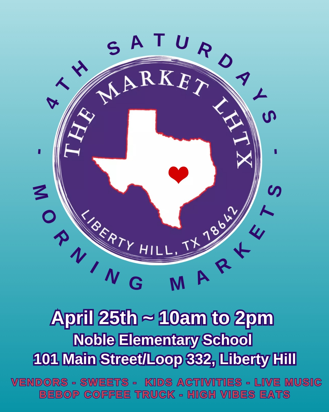 April 25th 10am to 2pm @Noble Elementary
