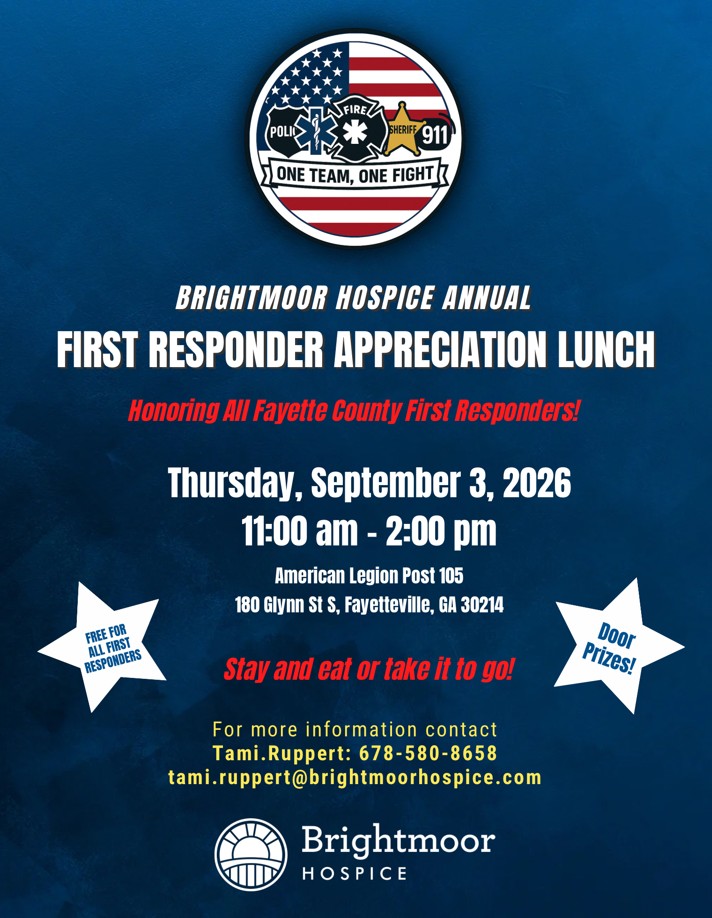 Fayette Brightmoor Hospice First Responder Appreciation lunch