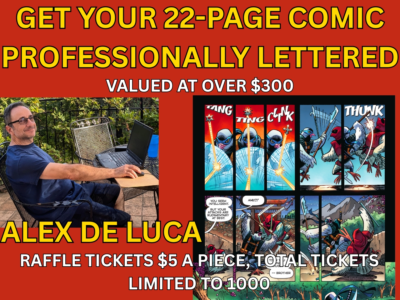 Alex De Luca Professional Lettering Job Raffle cover picture