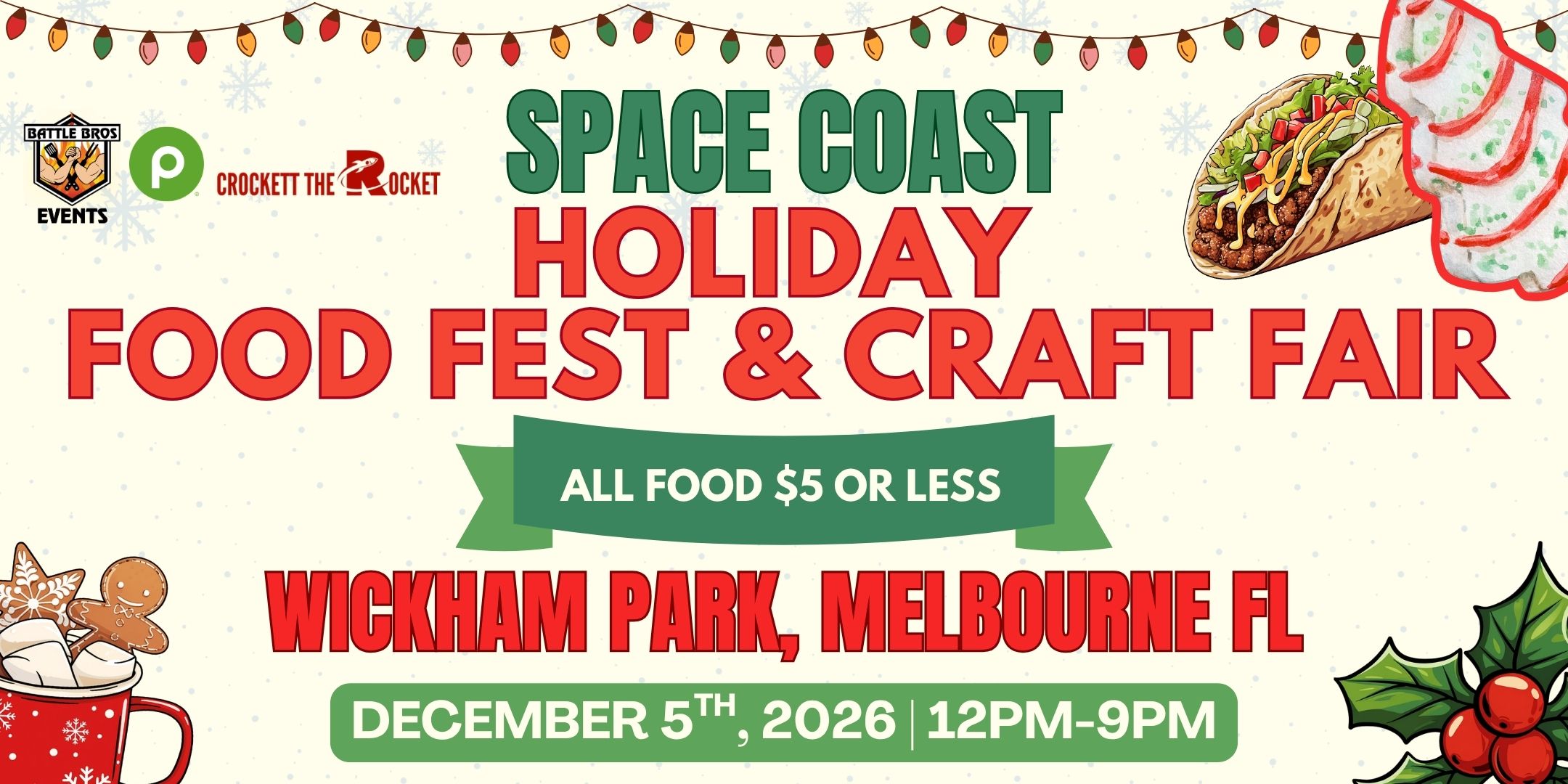 3rd Annual Space Coast Holiday Food Fest & Craft Fair 2026