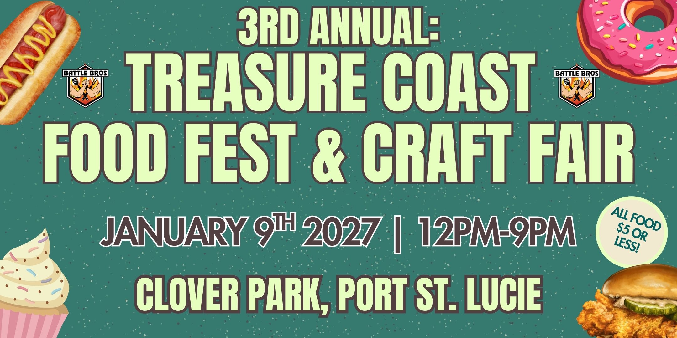 3rd Annual Treasure Coast Food Fest & Craft Fair 2027