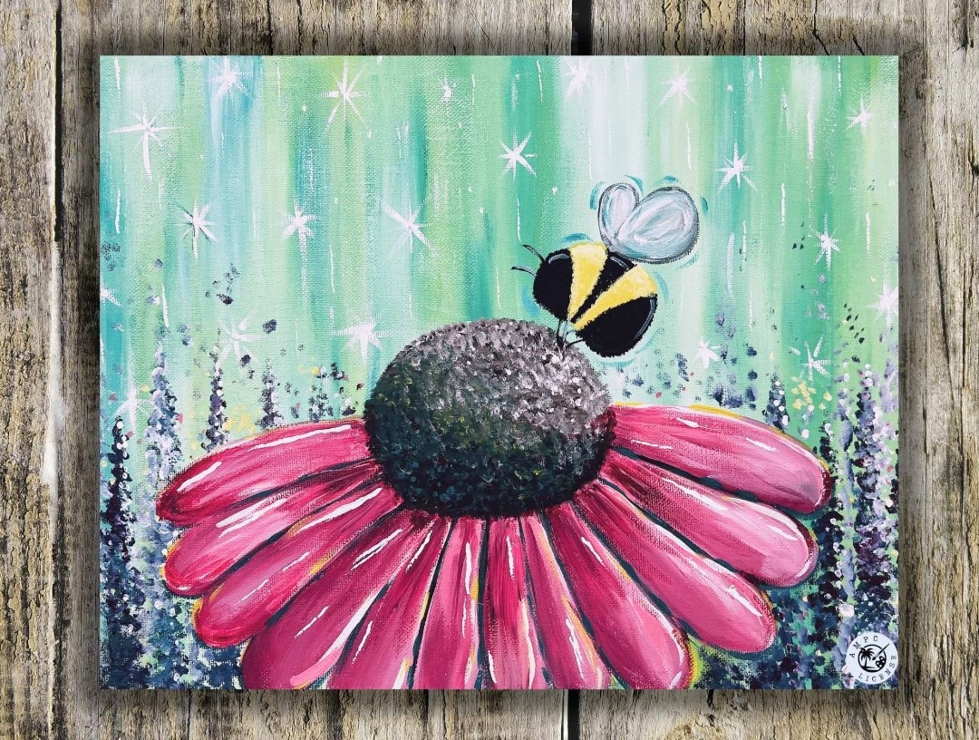 Zinc Hello Spring Paint & Sip