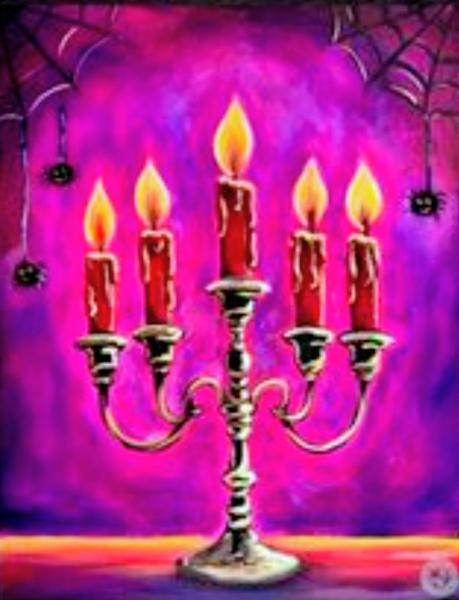 Paint & Sip "Cobwebs & Candles"