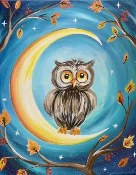 Puff Puff Paint "Crescent Night Owl"