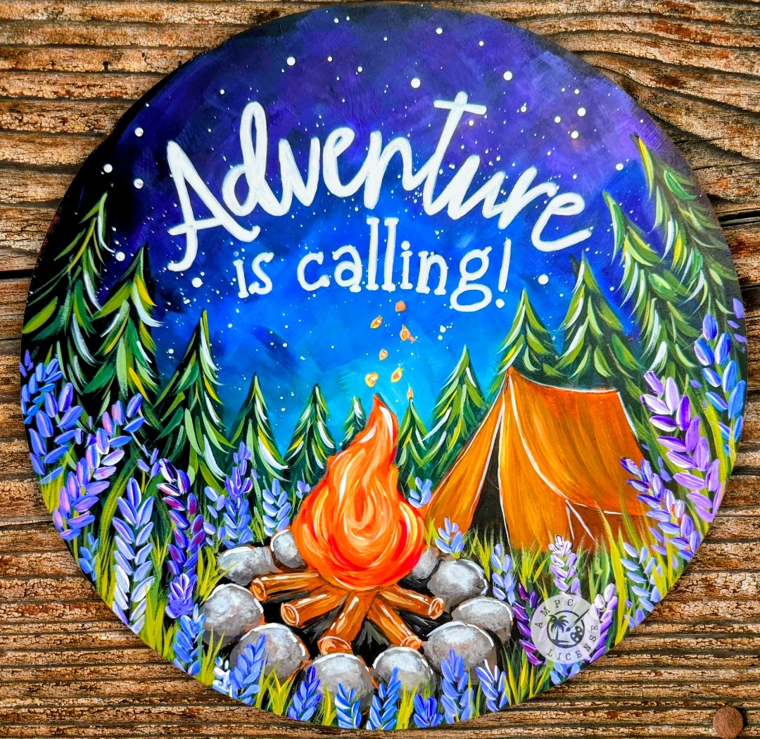"Adventure is Calling" Paint, Sip & Wine Share
