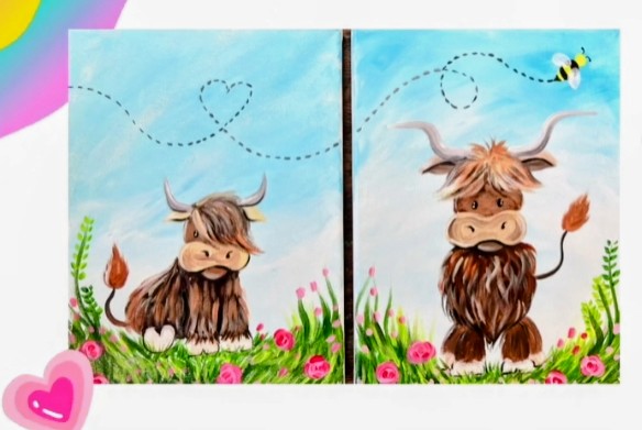 Mommy & Me Highland Cow