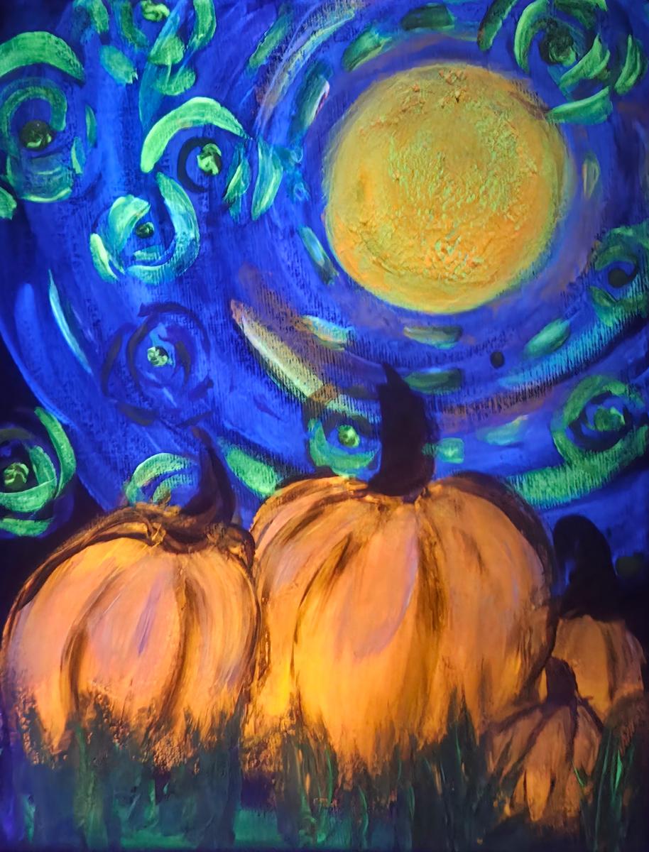 Puff Puff Paint - Pumpkin Blacklight Party