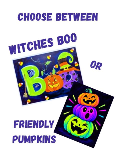 Halloween Blacklight Paint Party
