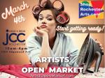 March 4th,  Artist Open Market at The JCC