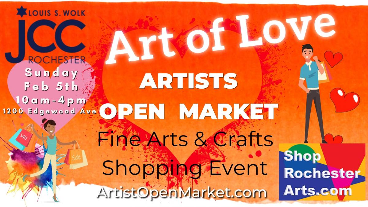 Art of Love - Artists Open Market  @ JCC of Rochester cover image