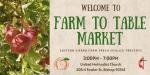 Farm to Table Market - Weekly