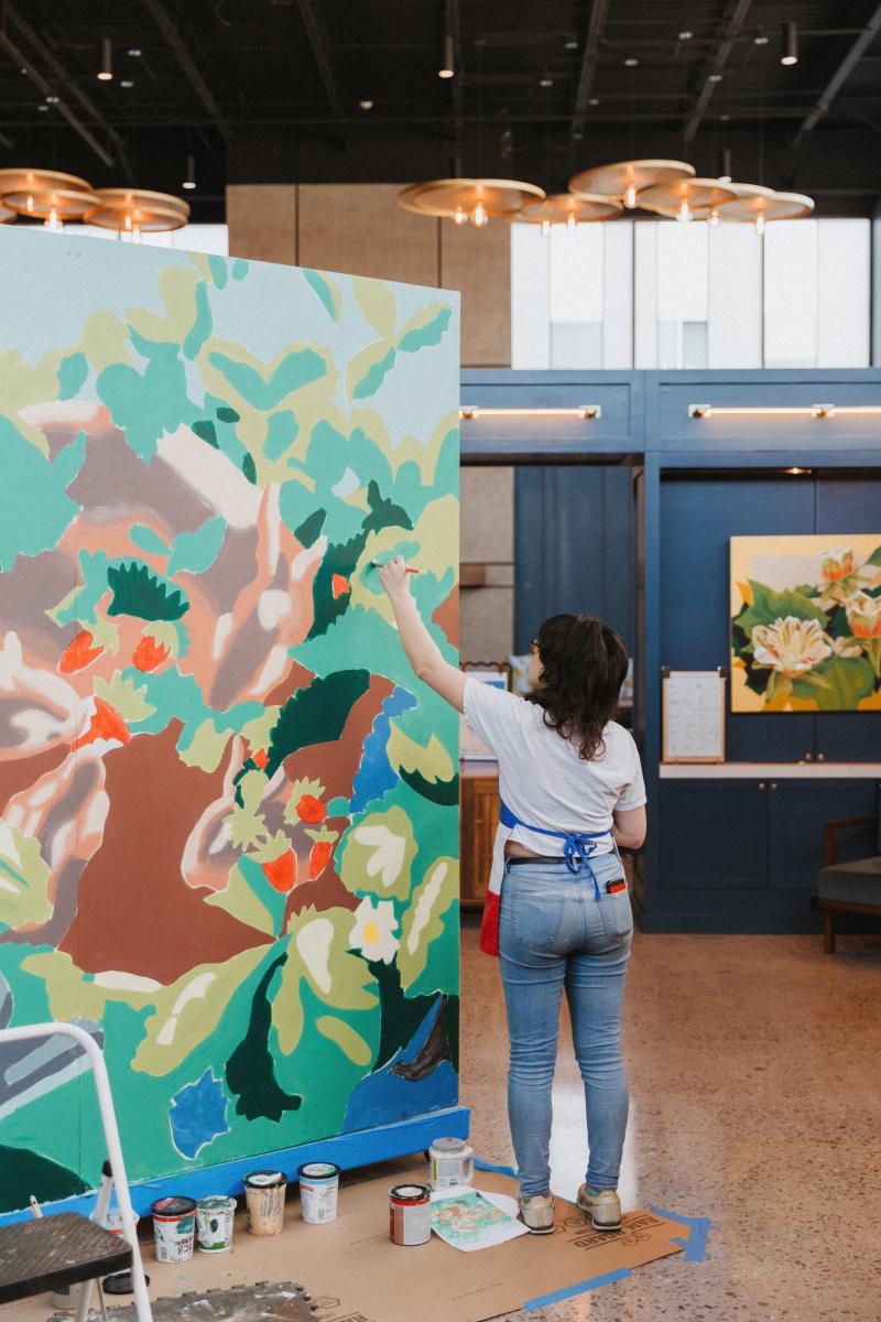 Mural (in progress) by Esther Sitver