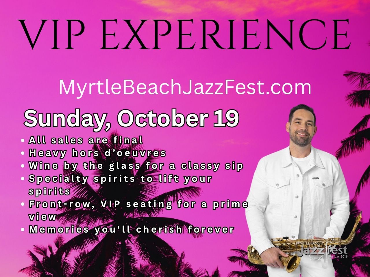 Sunday VIP Experience: Early Bird Special cover picture