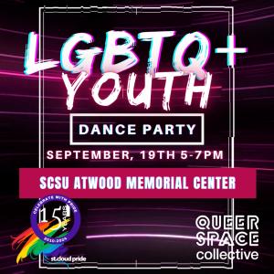 LGBTQ+ Youth Dance, Sept 19th 5-7p Atwood cover picture