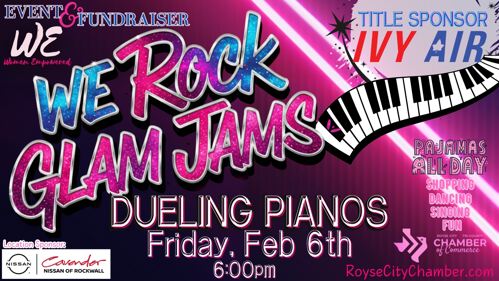 WE Rock Glam Jams Dueling Pianos