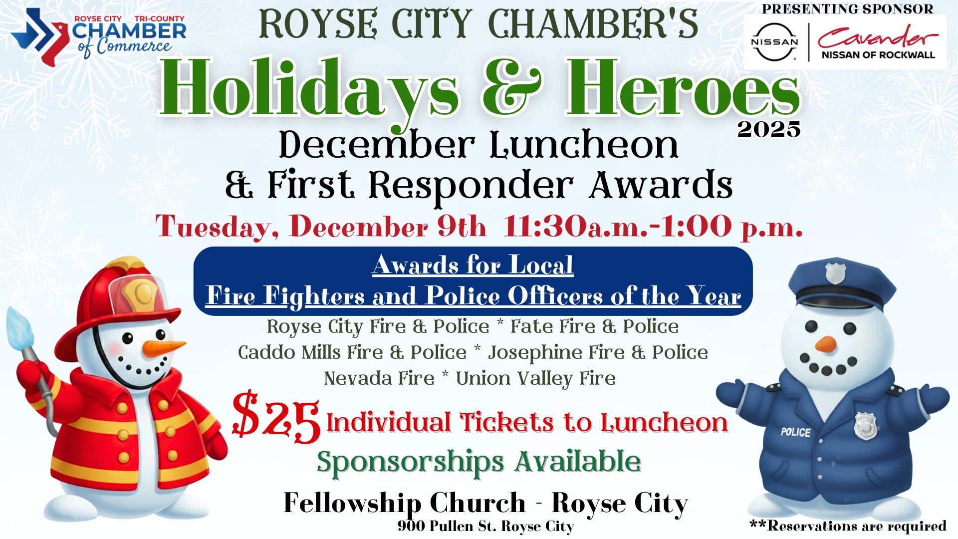 Holidays  and Heroes Luncheon