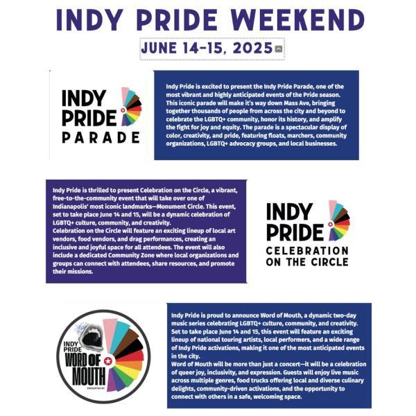 Indy Pride Weekend 2025 Indy Pride Weekend 2025