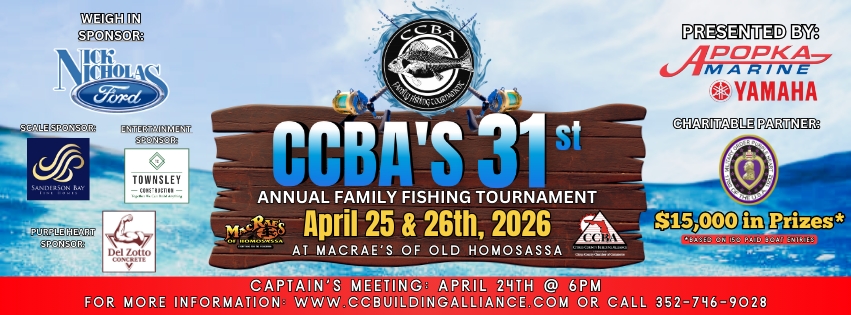 2026 CCBA Annual Fishing Tournament
