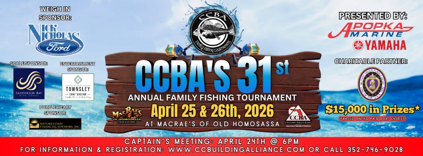 2026 CCBA Annual Fishing Tournament