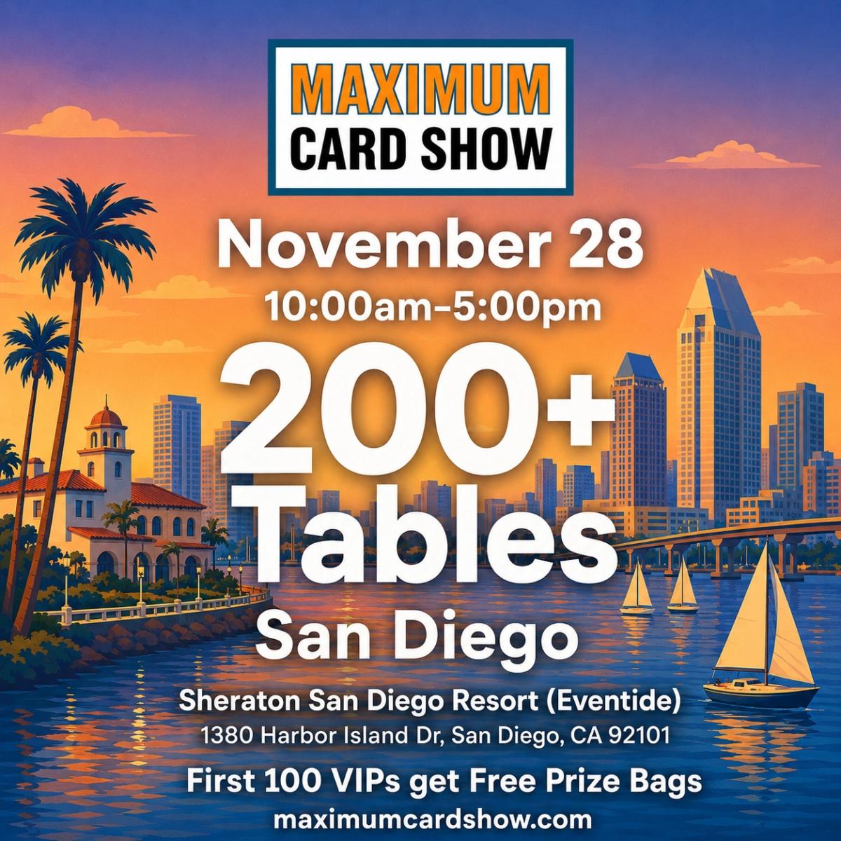 Maximum Card Show - November 28 - San Diego