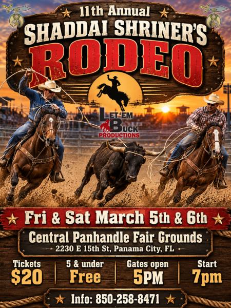 11th Annual Shaddai Shriner's Rodeo
