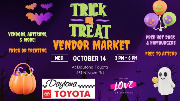 Trunk or Treat Vendor Market at Daytona Toyota