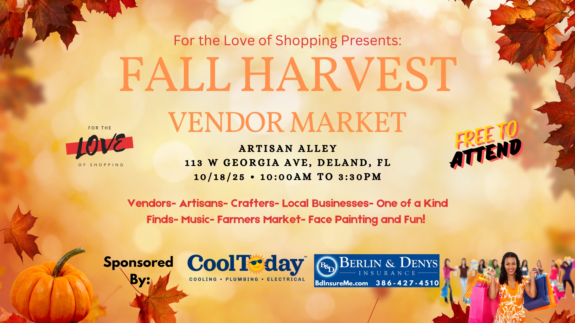 3rd Annual Fall Harvest Vendor Market