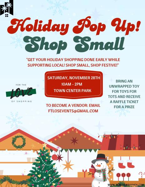 Holiday Pop-Up at Venetian Bay