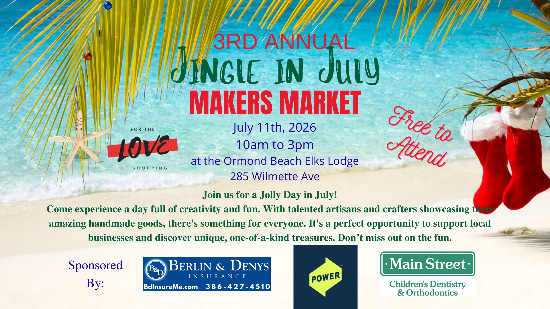3rd Annual Jingle in July Makers Market