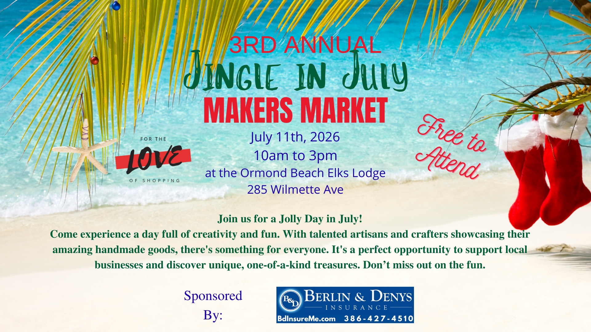 3rd Annual Jingle in July Makers Market