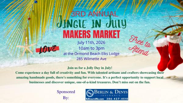 3rd Annual Jingle in July Makers Market