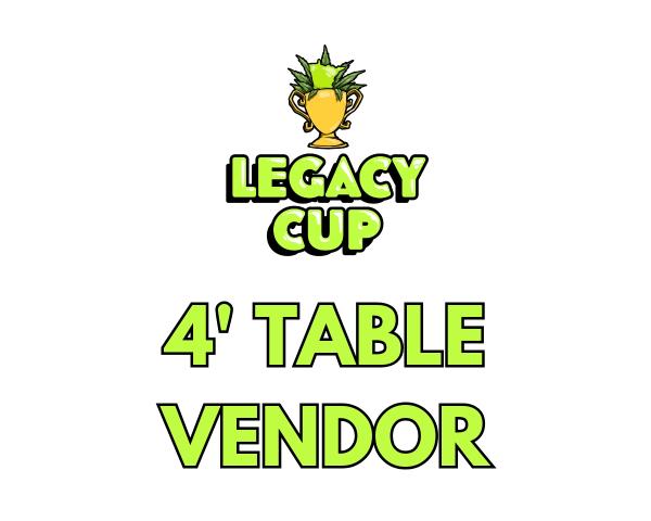 4' Table Non-Hemp Vendor Application 4' Table Non-Hemp Vendor Application