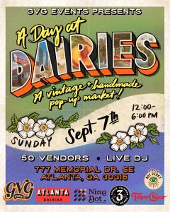 A Day at Dairies- A Vintage and Handmade Pop-Up Market