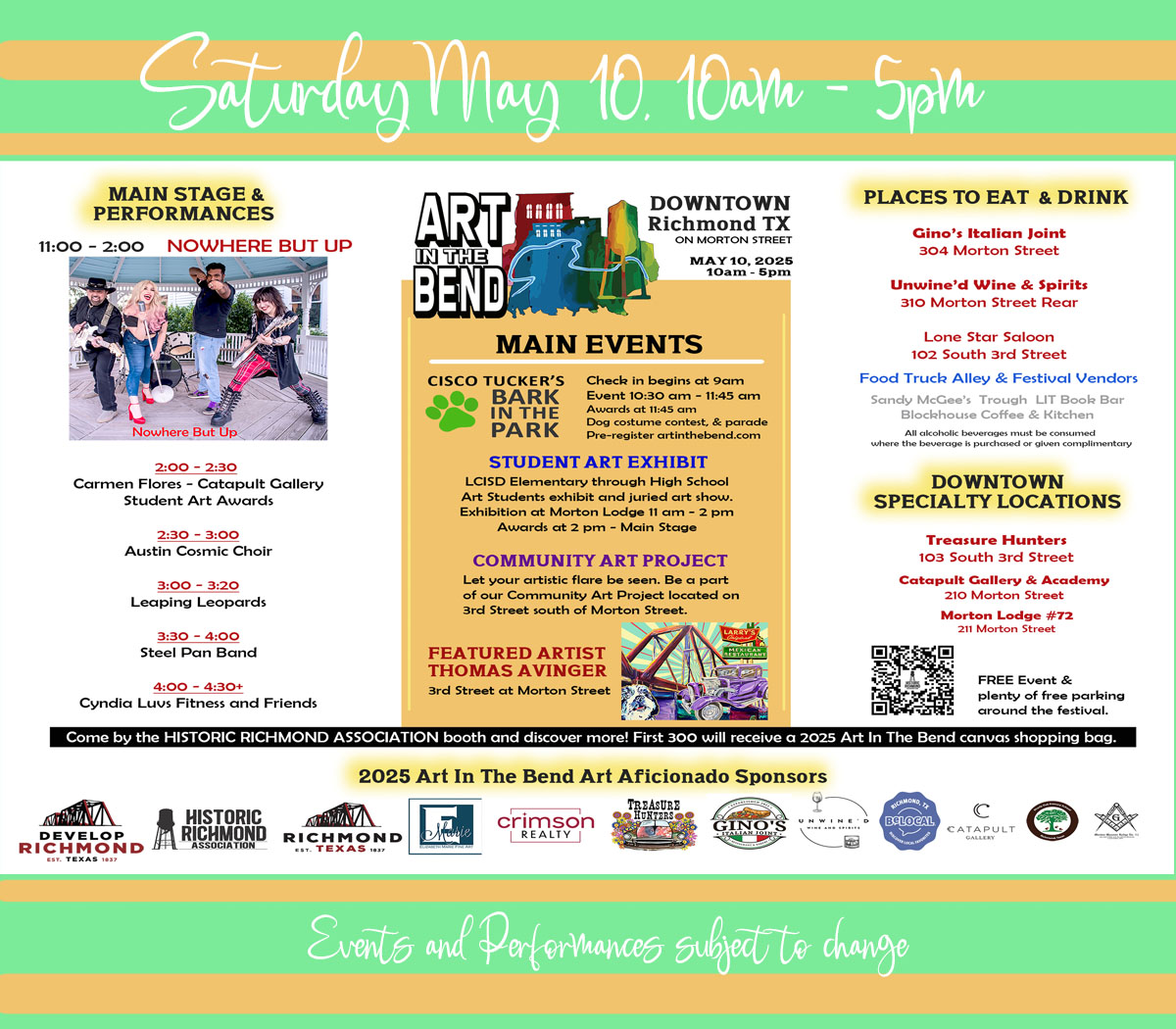 Always a full day of shopping, dining and entertainment