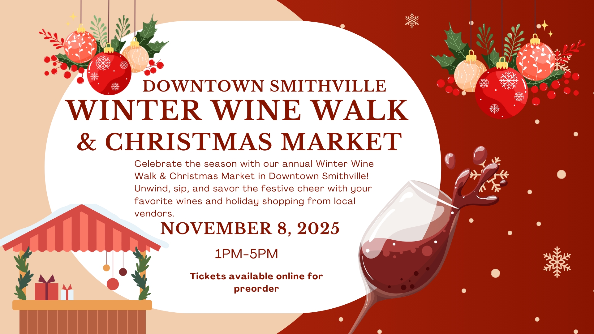 Admission to the Downtown Smithville Winter Wine Walk & Christmas Market 2025 cover picture