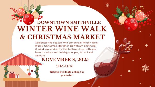 Downtown Smithville Main Street Wine Walk & Christmas Market 2025