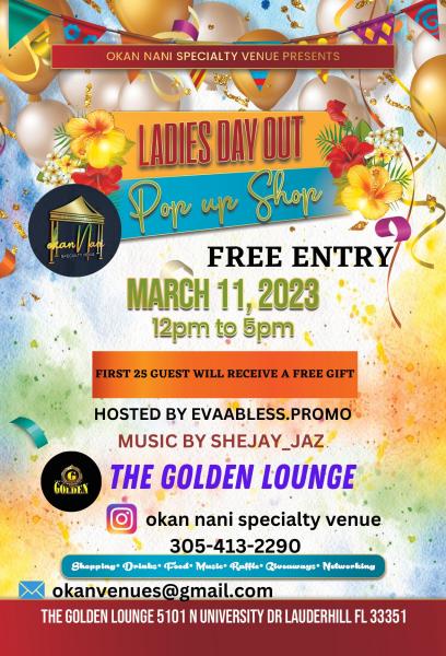 OKAN NANI POP UP SHOP (Ladies Day Out)