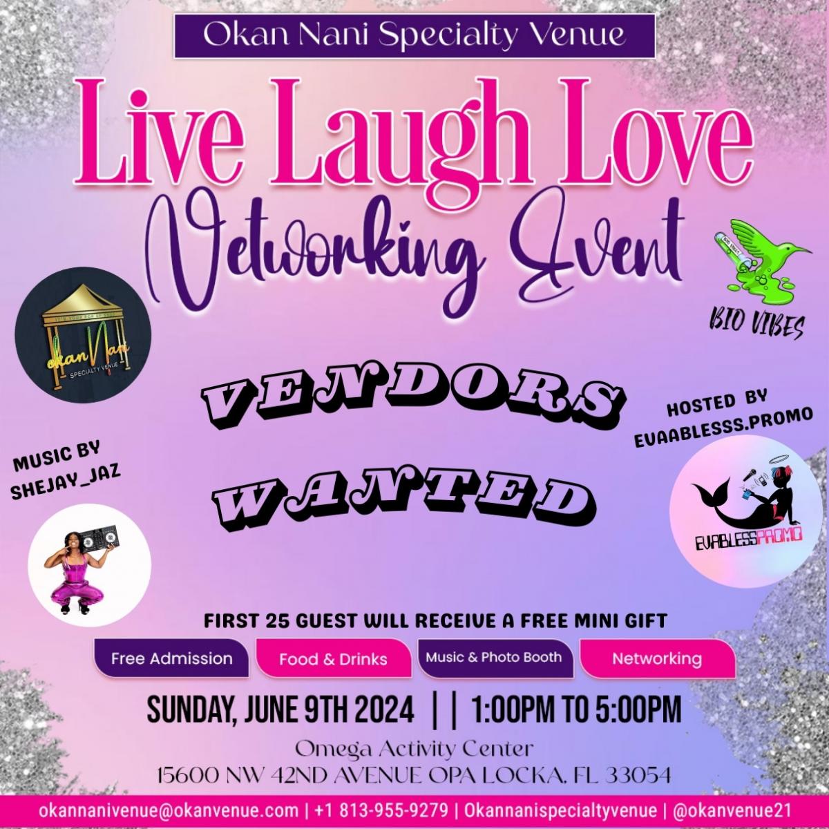 Live Laugh Love  Networking Event cover image