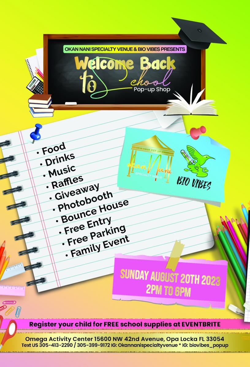 OKAN NANI  WELCOME BACK TO SCHOOL POP UP SHOP cover image