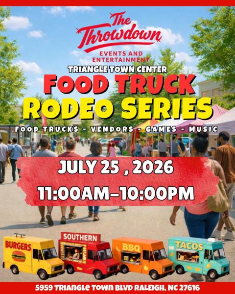 July Triangle Town Center Food Rodeo Series