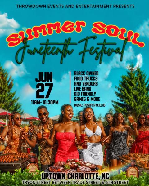 Charlotte Summer Soul Night Crawl Festival (Juneteenth)