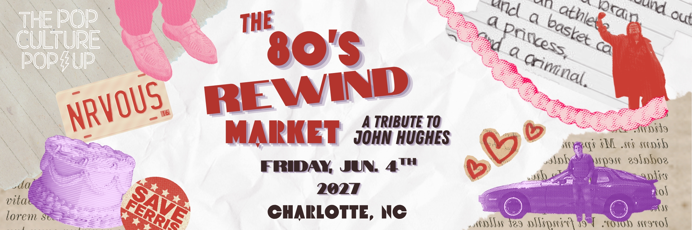 The Pop Culture Popup: The 80s Rewind Market - A Tribute to John Hughes
