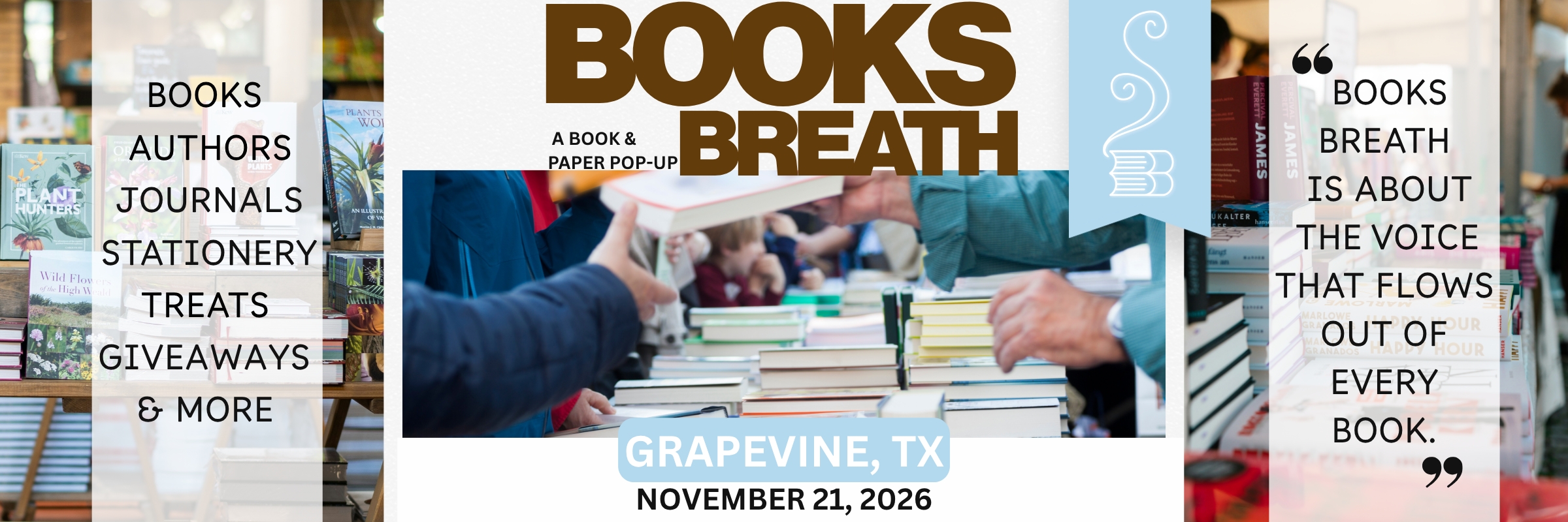 Books Breath: Grapevine 2026