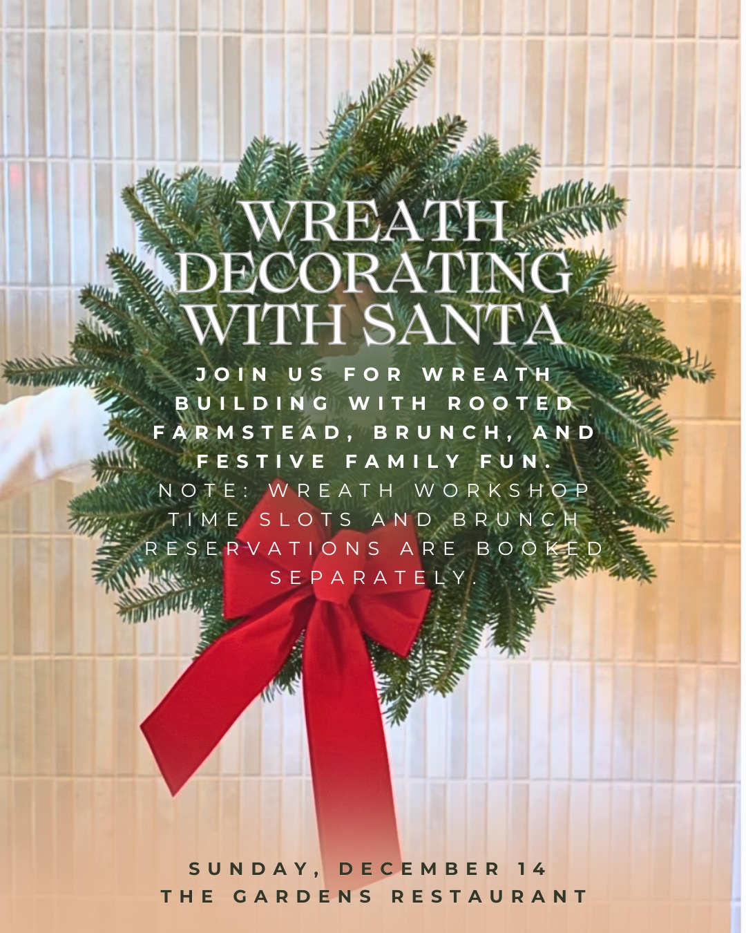 Wreath Decorating with Santa at The Penn Stater